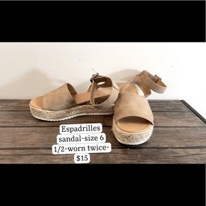 Espadrilles sandal